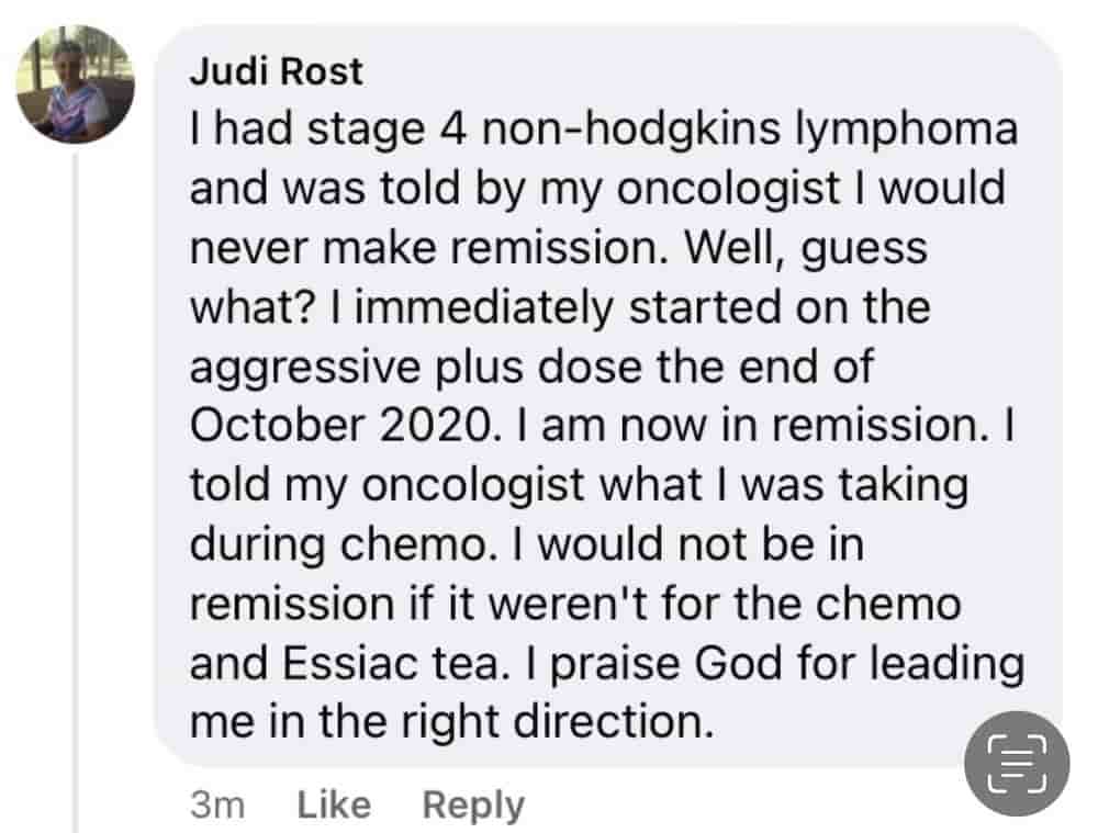 stage 4 non hodgkins lymphoma essiac tea